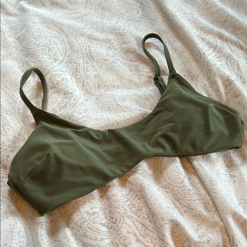 Aerie Olive Green Bikini Top